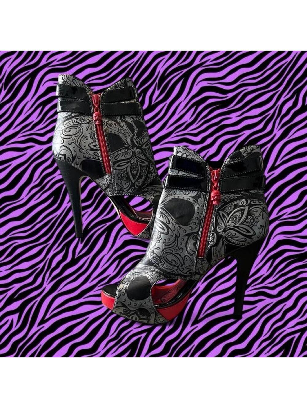 Iron Fist Women's Black and Multi Boot